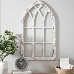 Antiqued Window Pane Arch Plaque-Kirkland's Home Clearance