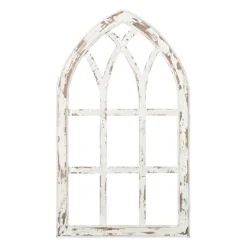 Antiqued Window Pane Arch Plaque-Kirkland's Home Clearance