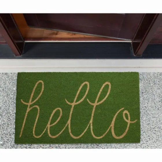 Apple Hello Doormat-Kirkland's Home Clearance
