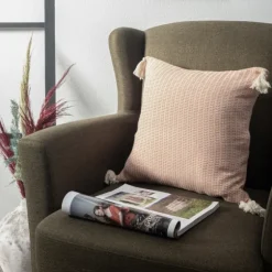Apricot Trapeze Organic Cotton Throw Pillow-Kirkland's Home Cheap