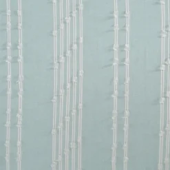 Aqua Cotton Jacquard Shower Curtain-Kirkland's Home Store