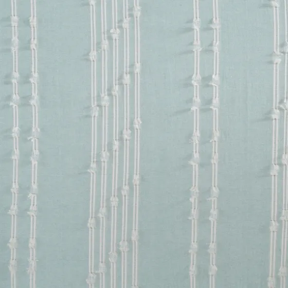 Aqua Cotton Jacquard Shower Curtain-Kirkland's Home Store