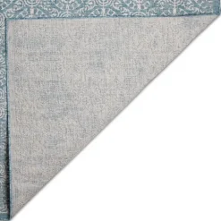 Aqua Embellished Indoor/Outdoor Area Rug, 3X4-Kirkland's Home Sale