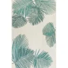 Aqua Forest Leaf Indoor/Outdoor Area Rug, 6X9-Kirkland's Home New