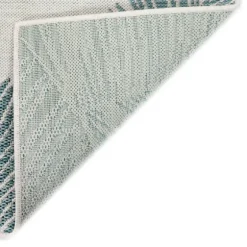 Aqua Forest Leaf Indoor/Outdoor Area Rug, 6X9-Kirkland's Home New