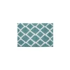 Aqua Geometric Pattern Reversible Bath Mat, 34 In-Kirkland's Home Sale