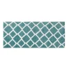 Aqua Geometric Pattern Reversible Bath Mat, 60 In-Kirkland's Home Sale