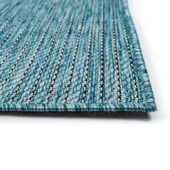 Aqua Intertwine Indoor/Outdoorr Area Rug, 6X9-Kirkland's Home Shop