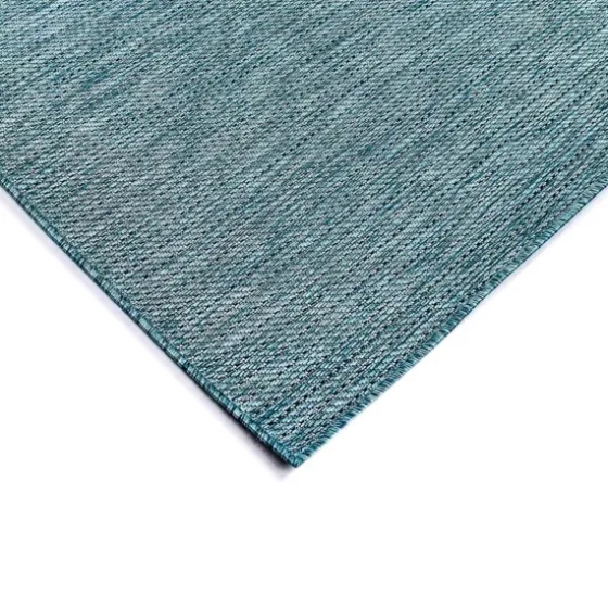 Aqua Intertwine Indoor/Outdoor Area Rug, 7X9-Kirkland's Home Discount