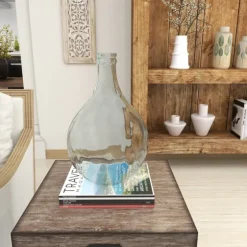 Aqua Teardrop Glass Tabletop Decorative Vase-Kirkland's Home Hot