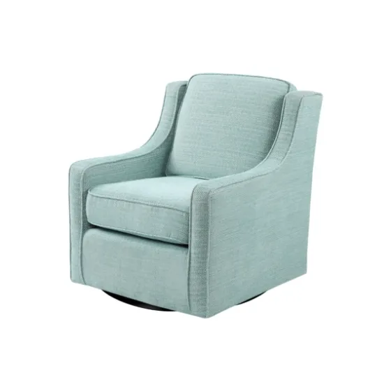 Aqua Upholstered Swivel Accent Chair-Kirkland's Home Sale