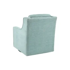 Aqua Upholstered Swivel Accent Chair-Kirkland's Home Sale