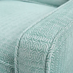 Aqua Upholstered Swivel Accent Chair-Kirkland's Home Sale