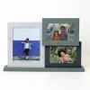 Aqua Wood 3-Opening Picture Frame-Kirkland's Home Hot