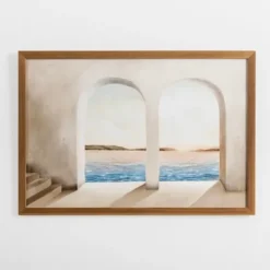 Arched Coastal Viewpoint Framed Art Print-Kirkland's Home Hot