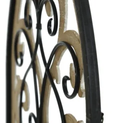Arched Wood And Metal Layered Scroll Wall Plaque-Kirkland's Home Shop