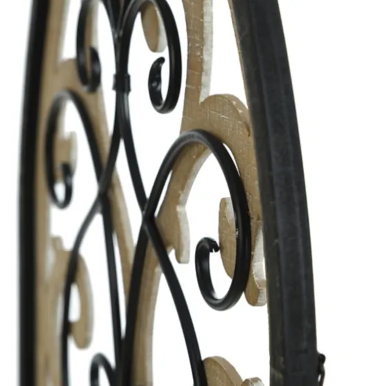 Arched Wood And Metal Layered Scroll Wall Plaque-Kirkland's Home Shop