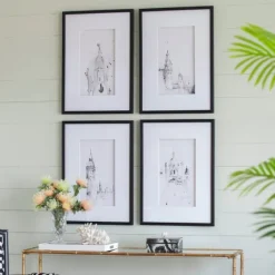 Architectural Drawings Framed Art Prints, Set Of 4-Kirkland's Home Sale