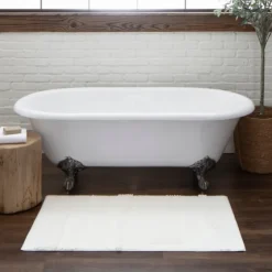 Arctic Asymmetrical Cotton Bath Mat, 34 In.-Kirkland's Home Sale