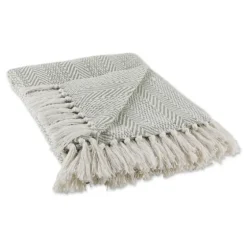 Artichoke Herringbone Fringe Throw-Kirkland's Home Online