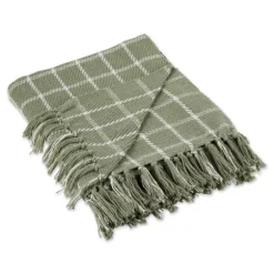 Artichoke Plaid Fringed Throw-Kirkland's Home Cheap