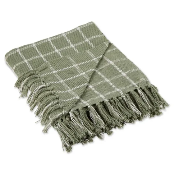 Artichoke Plaid Fringed Throw-Kirkland's Home Cheap