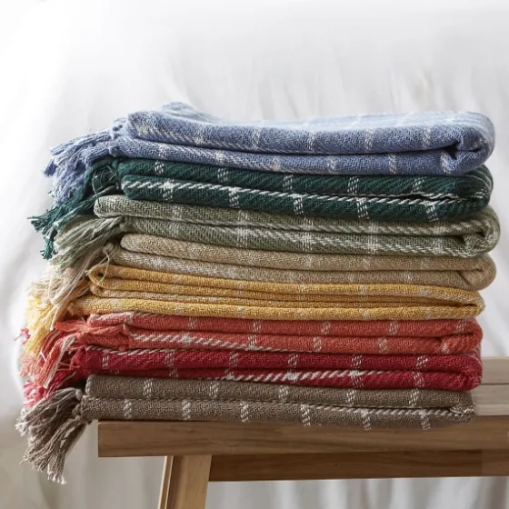Artichoke Plaid Fringed Throw-Kirkland's Home Cheap