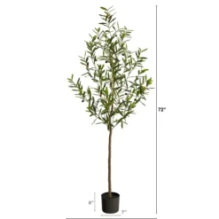Artificial Fruiting Potted Olive Tree-Kirkland's Home Best