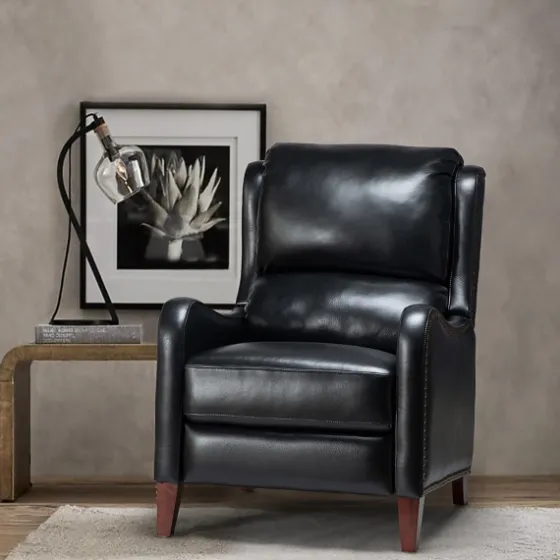 Arturo Leather Wingback Recliner-Kirkland's Home New