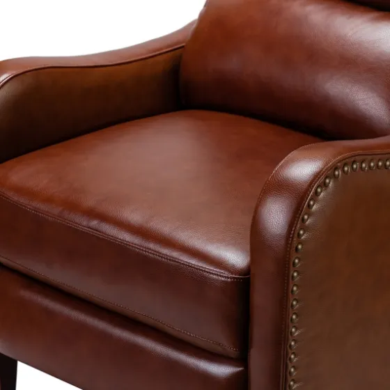 Arturo Leather Wingback Recliner-Kirkland's Home New