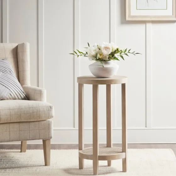 Ash Rat Round Martha Stewart Accent Table-Kirkland's Home Clearance