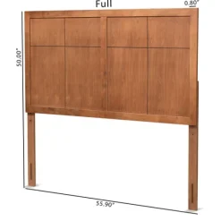Ash Walnut Wood Panel Full Headboard-Kirkland's Home Fashion