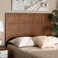 Ash Walnut Wood Panel Queen Headboard-Kirkland's Home Cheap