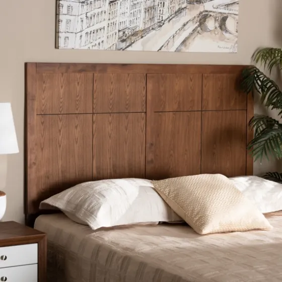 Ash Walnut Wood Panel Queen Headboard-Kirkland's Home Cheap