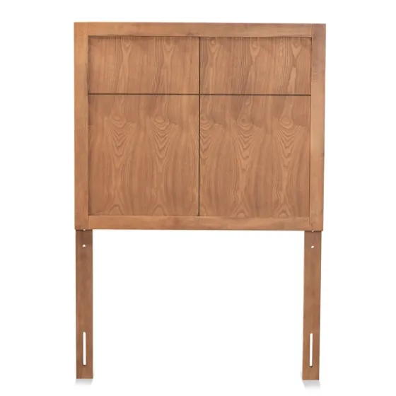 Ash Walnut Wood Panel Twin Headboard-Kirkland's Home Shop