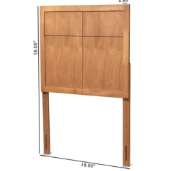 Ash Walnut Wood Panel Twin Headboard-Kirkland's Home Shop