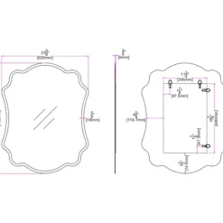 Ashley Scallop Edge Beveled Mirror-Kirkland's Home Clearance