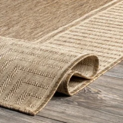 Asia Stripe Border Outdoor Rug, 8X10-Kirkland's Home Flash Sale