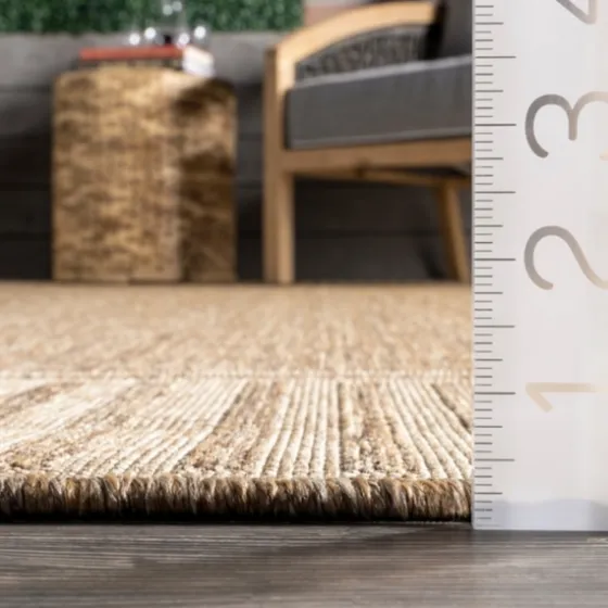 Asia Stripe Border Outdoor Rug, 8X10-Kirkland's Home Flash Sale
