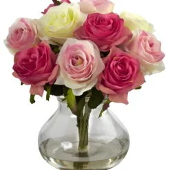 Assorted Roses In Vase Arrangement-Kirkland's Home Best Sale
