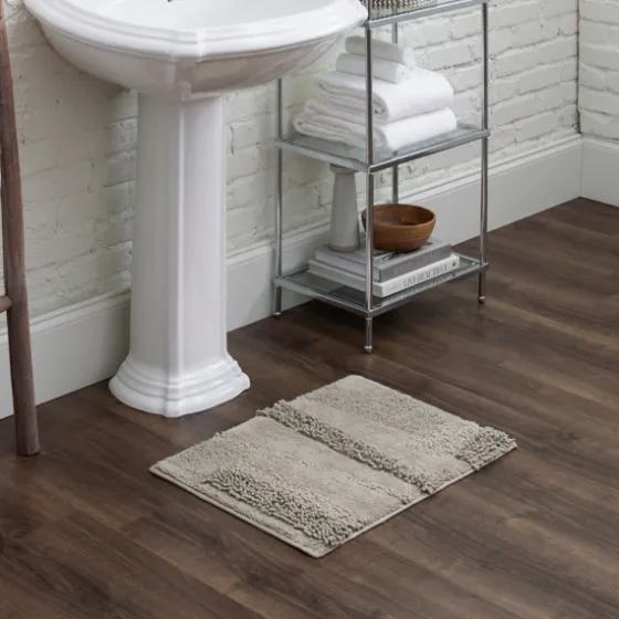 Asymmetrical Cotton Bath Mat, 34 In.-Kirkland's Home Sale