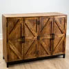 Austin Warm Wood Farmhouse Cabinet-Kirkland's Home Fashion