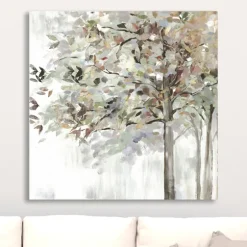 Autumn Leaves Neutral Giclee Canvas Art, 30X30 In.-Kirkland's Home Sale