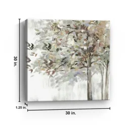 Autumn Leaves Neutral Giclee Canvas Art, 30X30 In.-Kirkland's Home Sale
