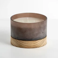 Autumn Oak And Musk Triple Wick Jar Candle, 14 Oz.-Kirkland's Home Flash Sale