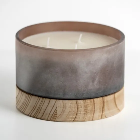 Autumn Oak And Musk Triple Wick Jar Candle-Kirkland's Home Outlet