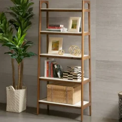 Ava Mid-Century Modern Bookcase-Kirkland's Home Store
