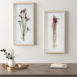 Avant Garden Dried Flowers Shadowboxes, Set Of 2-Kirkland's Home Flash Sale