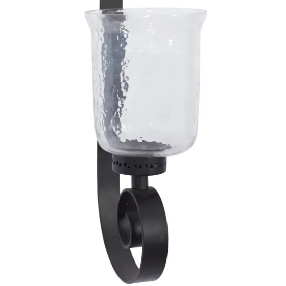 Axel Black Iron Scroll Sconce-Kirkland's Home Outlet