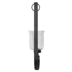 Axel Black Iron Scroll Sconce-Kirkland's Home Outlet